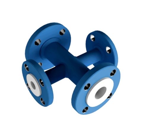 MS Lined Pipe Fittings Equal Cross in UAE