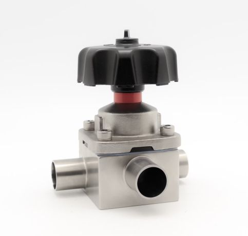 PTFE Lined A216 Gr. Wcb 3 Way Diaphragm Valve in saudi arabia